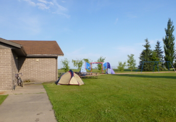 カノーラ町のキャンプ場