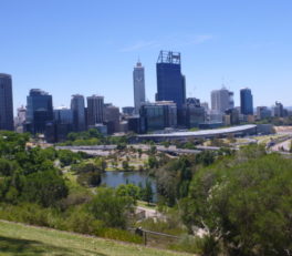 公園からのPerth市の眺め
