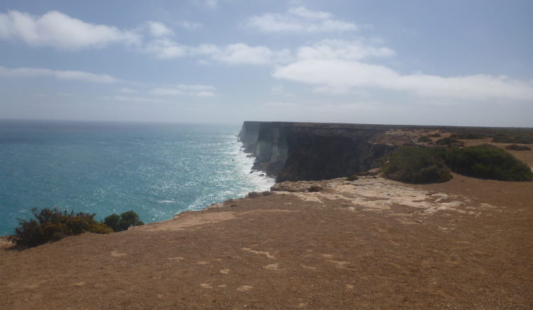ナラボー国立公園の断崖
