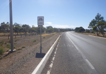 Port Augustaの自転車道