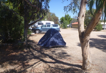 Port Germein町のキャンプ場