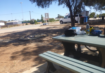 Snowtown町のキャンプ場