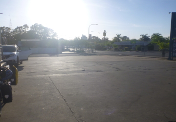 Bordertown町のガソリンスタンド