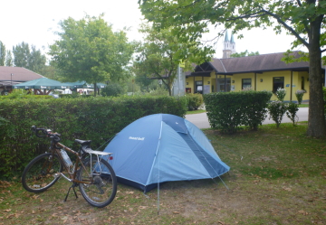 Klosterneuburg町のキャンプ場